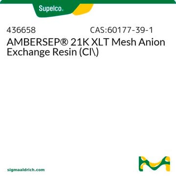 AMBERSEP&#174; 21K XLT Mesh Anion Exchange Resin (Cl-)