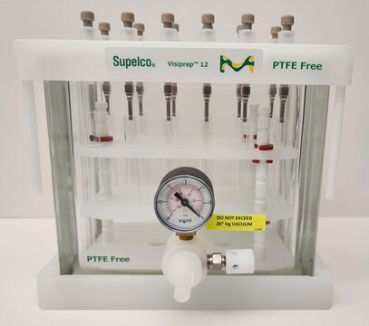 Rampe à vide pour SPE Visiprep&#8482;, exempte de PTFE standard, 12-port model