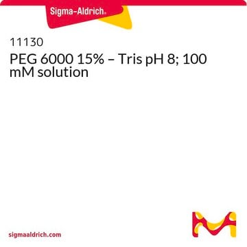 PEG 6000 15% – Tris pH 8; 100 mM solution