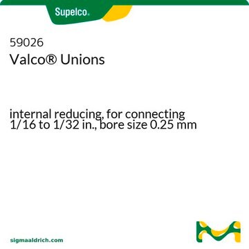 Valco&#174; Unions internal reducing, for connecting 1/16 to 1/32 in., bore size 0.25&#160;mm