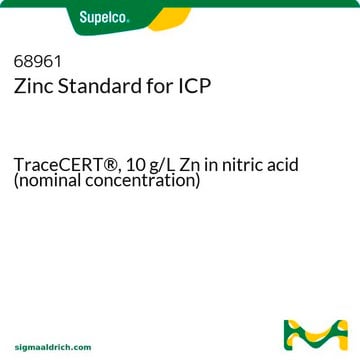 Zinc Standard for ICP TraceCERT&#174;, 10&#160;g/L Zn in nitric acid (nominal concentration)