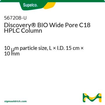 Columna para HPLC Discovery&#174; BIO Wide Pore C18 10&#160;&#956;m particle size, L × I.D. 15&#160;cm × 10&#160;mm