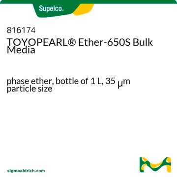 TOYOPEARL&#174; Ether-650S Bulk Media phase ether, bottle of 1&#160;L, 35&#160;&#956;m particle size