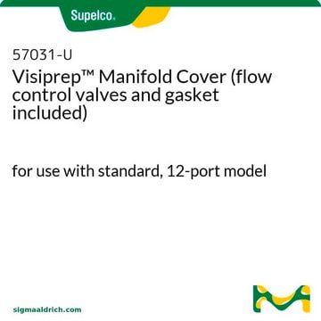 Visiprep&#8482; Manifold Cover (flow control valves and gasket included) for use with standard, 12-port model