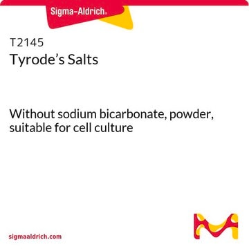 Tyrode’s Salts Without sodium bicarbonate, powder, suitable for cell culture