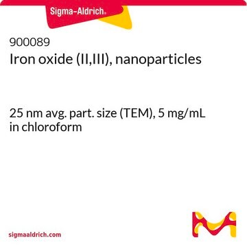 Iron oxide (II,III), nanoparticles 25&#160;nm avg. part. size (TEM), 5&#160;mg/mL in chloroform