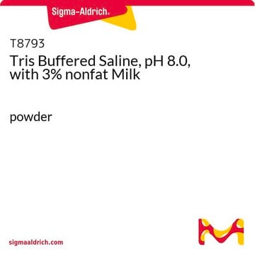 Tris Buffered Saline, pH 8.0, with 3% nonfat Milk powder