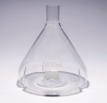 Pyrex&#174; Fernbach culture flask, baffled screwcap, 2800&#160;mL