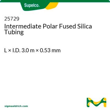 Intermediate Polar Fused Silica Tubing L × I.D. 3.0&#160;m × 0.53&#160;mm