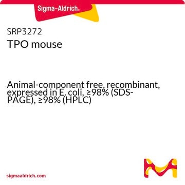 TPO mouse Animal-component free, recombinant, expressed in E. coli, &#8805;98% (SDS-PAGE), &#8805;98% (HPLC)