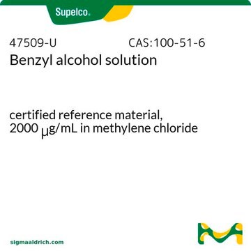 Benzyl alcohol solution certified reference material, 2000&#160;&#956;g/mL in methylene chloride