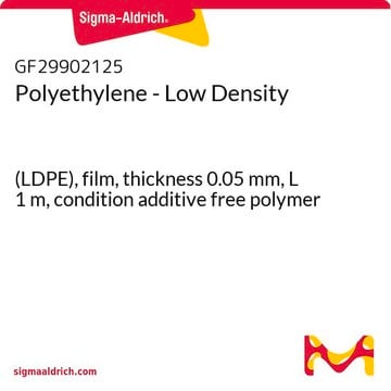 Polyethylene - Low Density (LDPE), film, thickness 0.05&#160;mm, L 1&#160;m, condition additive free polymer