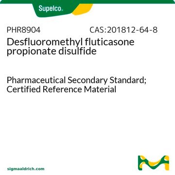 Desfluoromethyl fluticasone propionate disulfide Pharmaceutical Secondary Standard; Certified Reference Material