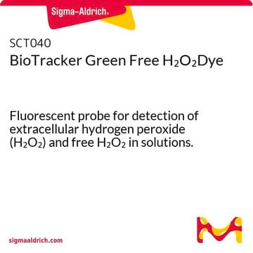 BioTracker Green Free H2O2Dye Fluorescent probe for detection of extracellular hydrogen peroxide (H2O2) and free H2O2 in solutions.