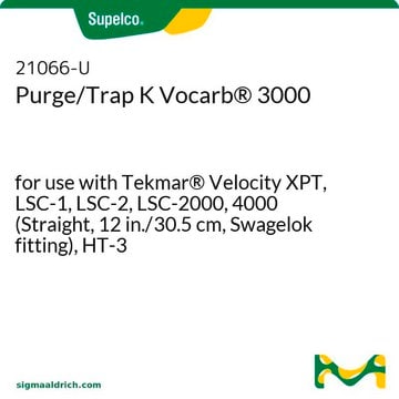 吹扫/捕集 K Vocarb&#174; 3000 for use with Tekmar&#174; Velocity XPT, LSC-1, LSC-2, LSC-2000, 4000 (Straight, 12 in./30.5 cm, Swagelok fitting), HT-3