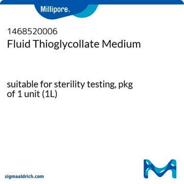 Fluid Thioglycollate Medium bottle capacity 1000&#160;mL, bottle filling volume 1000&#160;mL, closure type, Red flip cap with septum, pack of 6&#160;bottles