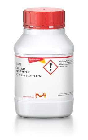 Citric acid ACS reagent, = 99.0 5949-29-1