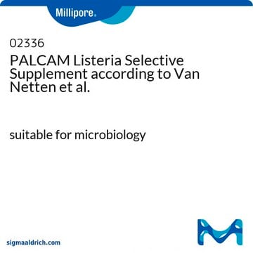 按照 Van Netten 等人的方法的 PALCAM 李斯特菌选择性添加剂。 suitable for microbiology