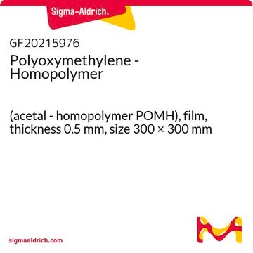 Polyoxymethylene - Homopolymer (acetal - homopolymer POMH), film, thickness 0.5&#160;mm, size 300 × 300&#160;mm