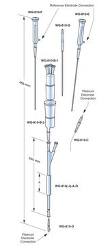 Wilmad&#174; Suprasil&#174; Electrolytic Assembley for use with Varian, Radiopan, pack of 1