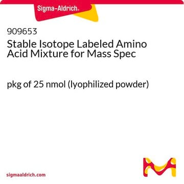 Stable Isotope Labeled Amino Acid Mixture for Mass Spec pkg of 25&#160;nmol (lyophilized powder)