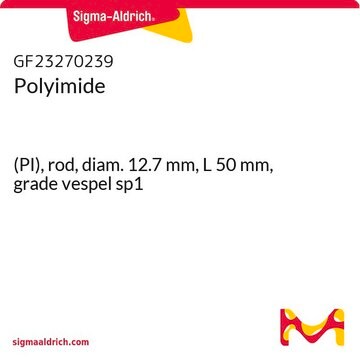 Polyimide (PI), rod, diam. 12.7&#160;mm, L 50&#160;mm, grade vespel sp1