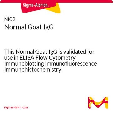 正常山羊IgG This Normal Goat IgG is validated for use in ELISA Flow Cytometry Immunoblotting Immunofluorescence Immunohistochemistry Immunoprecipitation for the detection of Goat IgG, Non-immune.