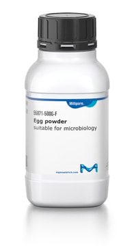 Egg powder suitable for microbiology