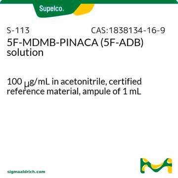 5F-MDMB-PINACA (5F-ADB) solution 100&#160;&#956;g/mL in acetonitrile, certified reference material, ampule of 1&#160;mL