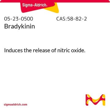 Bradykinin Induces the release of nitric oxide.