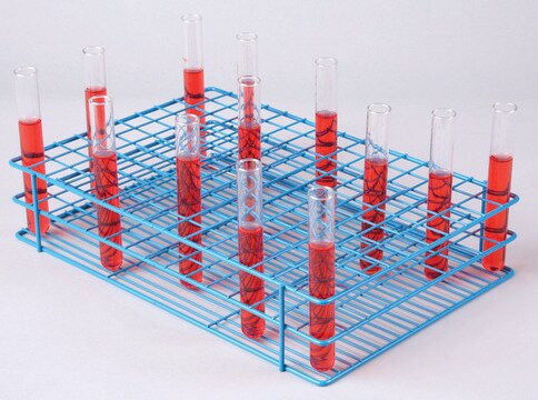 Scienceware&#174; POXYGRID&#174; test-tube rack Holds 60 x 15-16 mm tubes, blue