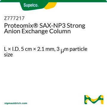 Proteomix&#174; SAX-NP3 Strong Anion Exchange Column L × I.D. 5&#160;cm × 2.1&#160;mm, 3&#160;&#956;m particle size