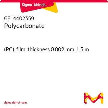 Polycarbonate (PC), film, thickness 0.002&#160;mm, L 5&#160;m