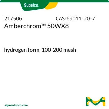 Amberchrom&#8482; 50WX8 hydrogen form hydrogen form, 100-200&#160;mesh