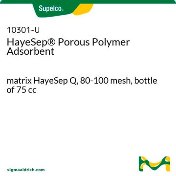 HayeSep&#174; Porous Polymer Adsorbent matrix HayeSep Q, 80-100&#160;mesh, bottle of 75&#160;cc