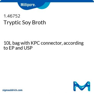 Tryptic Soy Broth- Ready-to-use Bags, Tubes &amp; Ampoules closure type, with KPC connector, box of 22 × 10&#160;L