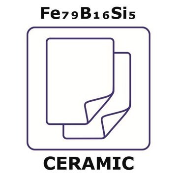 Iron/boron/silicon foil, Fe 79%/B 16%/Si 5%, thickness 0.025&#160;mm, length 0.5 m, coil width 50&#160;mm