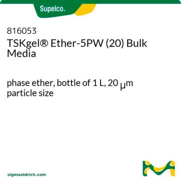 TSKgel&#174; Ether-5PW (20) Bulk Media bottle of 1&#160;L, phase ether, 20&#160;&#956;m particle size