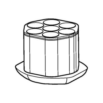 Eppendorf&#174; Adapter for 50 mL tubes skirted bottom, for rotor S-4xUniv., pkg of 2&#160;pieces