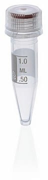 BRAND&#174; micro tubes with tamper-evident screw cap capacity 1.5&#160;mL, conical bottom, sterile