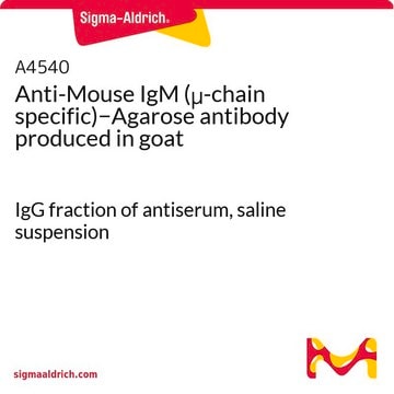 Anti-Mouse IgM (&#956;-chain specific)&#8722;Agarose antibody produced in goat IgG fraction of antiserum, saline suspension