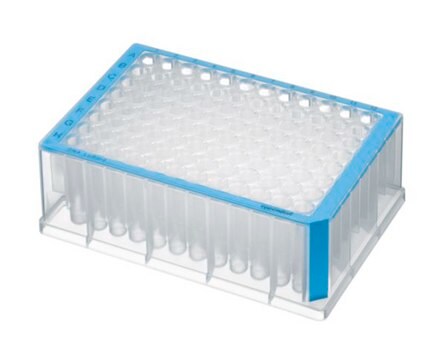 Eppendorf&#174; Deepwell plates, DNA LoBind, 96 wells blue plate, conical bottom colorless wells, capacity 1000&#160;&#956;L, pkg of 20&#160;ea