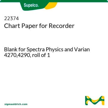 Papier pour enregistreur Blank for Spectra Physics and Varian 4270,4290, roll of 1