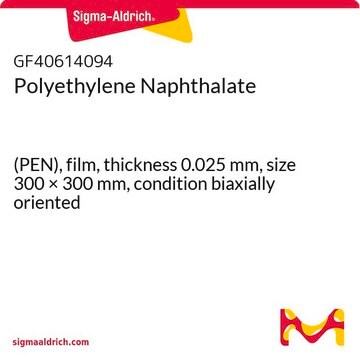 Polyethylene Naphthalate (PEN), film, thickness 0.025&#160;mm, size 300 × 300&#160;mm, condition biaxially oriented