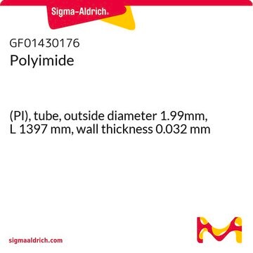 Polyimide (PI), tube, outside diameter 1.99mm, L 1397&#160;mm, wall thickness 0.032&#160;mm