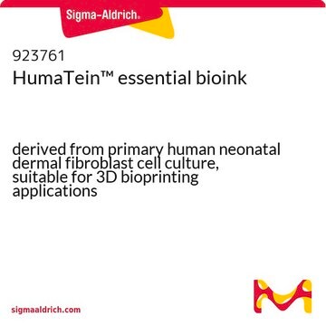 HumaTein&#8482; essential bioink derived from primary human neonatal dermal fibroblast cell culture, suitable for 3D bioprinting applications