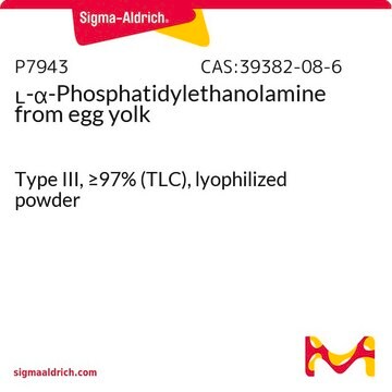 L-&#945;-Phosphatidylethanolamine from egg yolk Type III, &#8805;97% (TLC), lyophilized powder