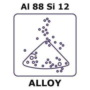 Aluminum-silicon alloy, Al88Si12 powder, 150micron max. particle size, atomized, 100g