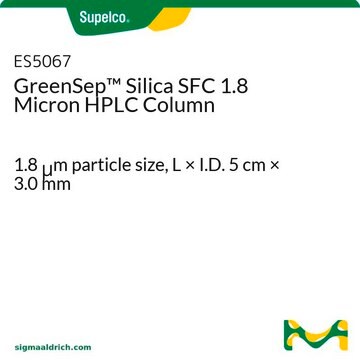 GreenSep&#8482; Silica SFC 1.8 Micron HPLC Column 1.8&#160;&#956;m particle size, L × I.D. 5&#160;cm × 3.0&#160;mm