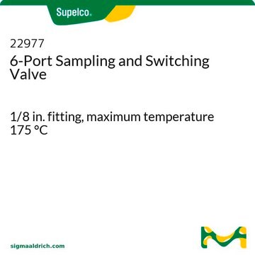 6-Port Sampling and Switching Valve 1/8 in. fitting, maximum temperature 175&#160;°C